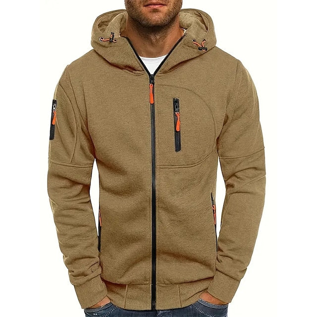 Henry - Men's Casual Hoodie with Zipper